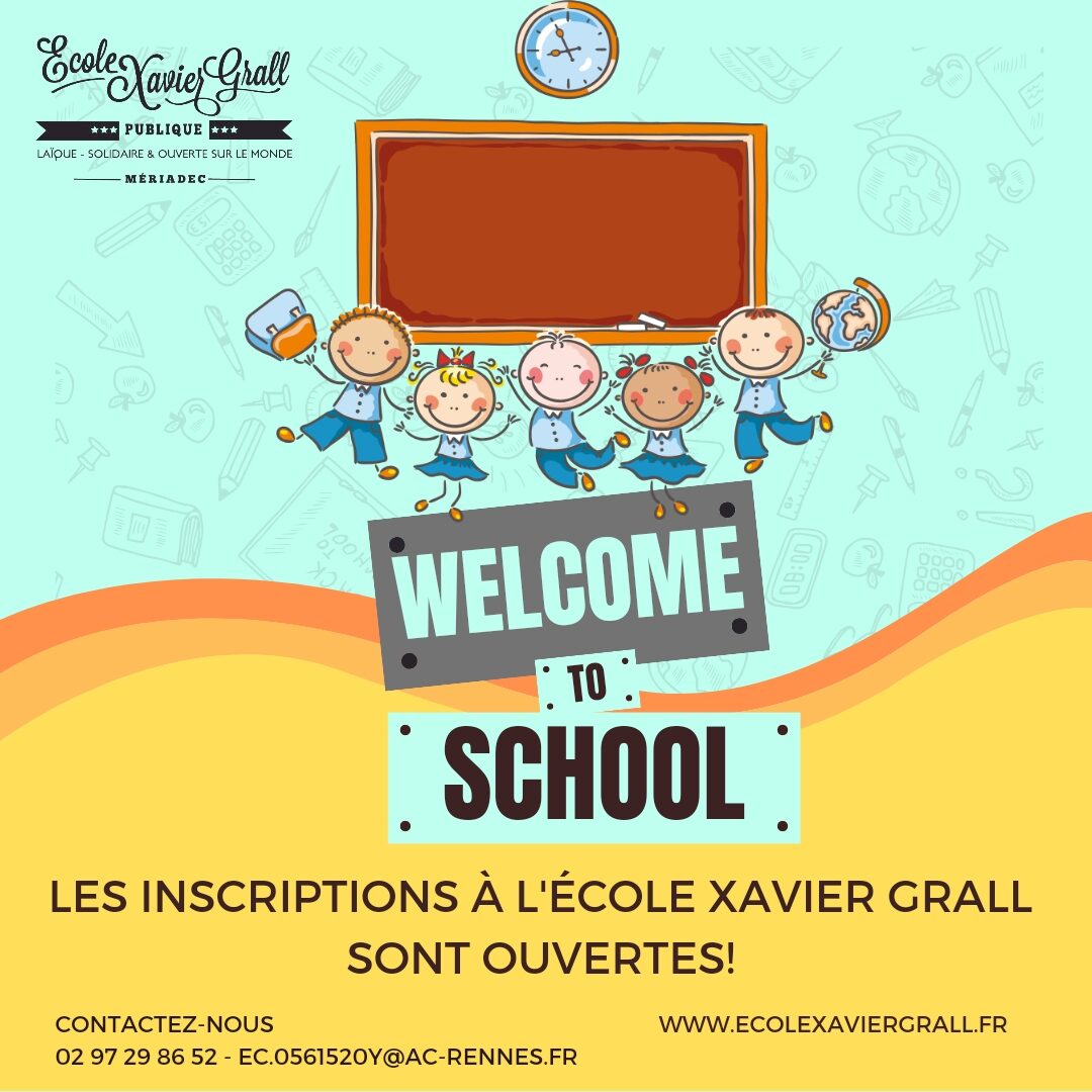 Inscriptions à l'école ouvertes